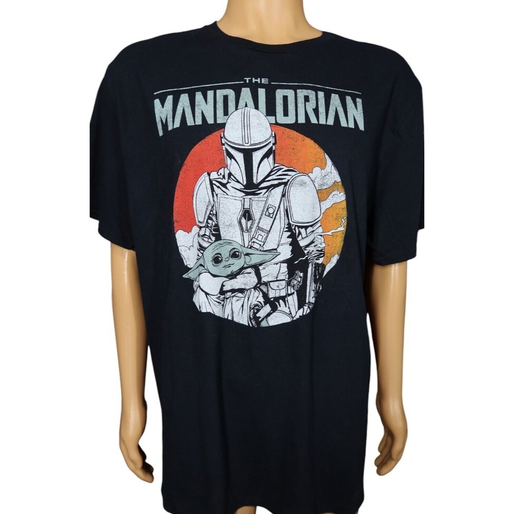 Star Wars The Mandalorian T Shirt Size 2XL The Child Grogu Black New NWT - Picture 1 of 4